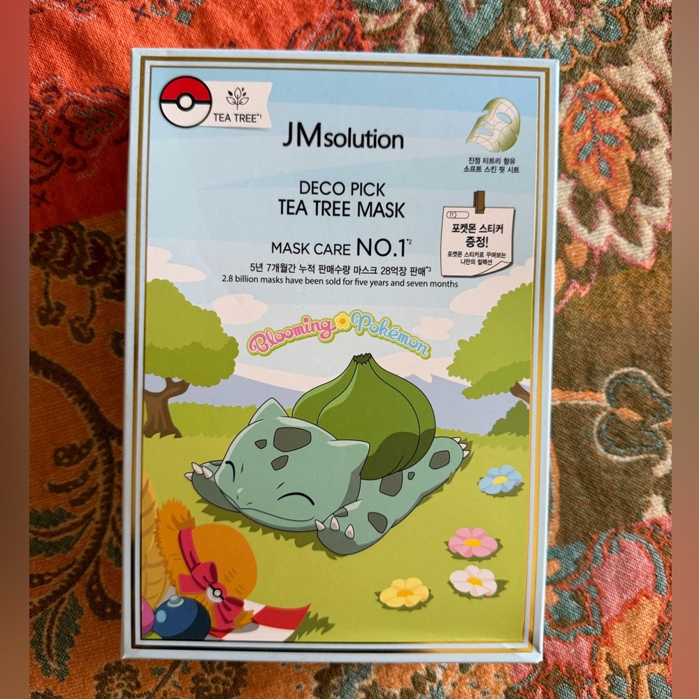 JMSolutions Korean Pokémon Bulbasaur Face mask 10 count face masks